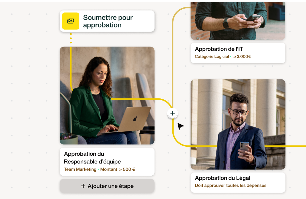 Simplifiez le processus d'approbation des dépenses, réduisez les tâches manuelles et augmentez la productivité grâce à notre nouveau Designer de workflows.